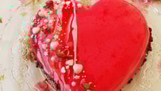 Entremet cœur façon forêt noire