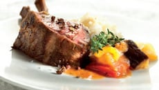 Carré d'agneau et ratatouille