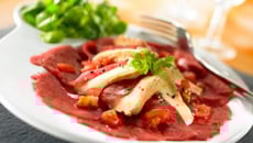 Carpaccio de bœuf au fromage Berthaut