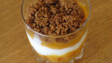 Abricots en verrine