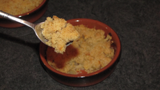 Petits crumbles pommes-poires