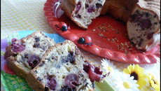 Couronne aux cerises maison