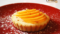 Tartelette sucrée d'automne au kaki Persimon