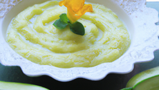 Purée de courgette au comté