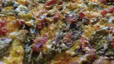 Pizza aux flocons d’avoine et ail des ours