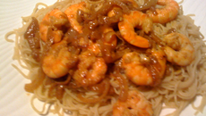 Les crevettes au lait de coco !