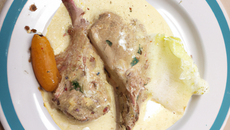 Lapin à la crème économique