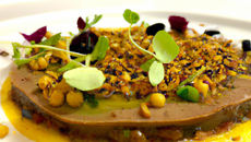 Carpaccio de foie gras aux lentilles