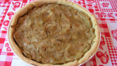 Tarte à la rhubarbe et aux spéculoos