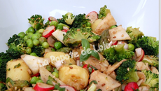 Salade de légumes de printemps