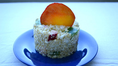 Salade de quinoa, feta et nectarine