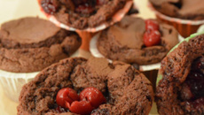 Fondant au chocolat et aux cerises