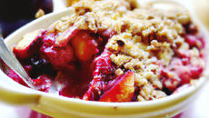 Crumble aux fruits rouges express
