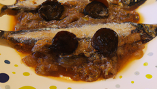 Cannage de sardines et anchois au coulis provençal