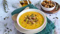 Soupe butternut et poireaux