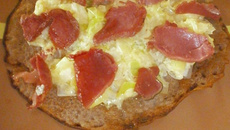 Galette bretonne fondue de poireaux aux émincés de gesiers