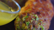 Sucette de saumon et gelée d'orange amer