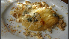 Poires roties au roquefort Papillon