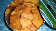 Biscuits croquants au pralin et amandes