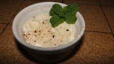 Mousse à la menthe et au kiri