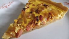 Quiche improbable pommes curry