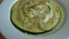 Courgettes à la crème micro-ondes