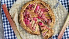 Tarte rustique à la rhubarbe