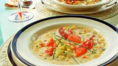 Chaudrée au homard et au maïs