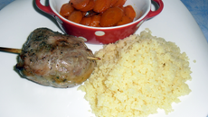 Côte d'agneau farci à l'oriental