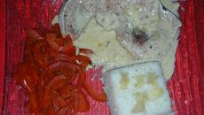 Steak de requin ou de veau de mer sauce gingembre