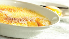 Crème brûlée caramélisée au sucre blanc
