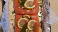 Amour de saumon en papillote facile