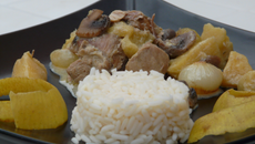 Blanquette de porc aux pommes