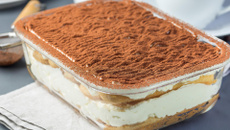 Tiramisu sans café au lait chocolaté