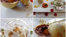 Boule de Noël choco kaki