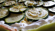 Tarte courgette et chèvre frais