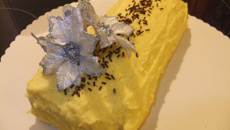 Bûche à la mousse abricot/mangue