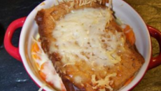 Gratin de carottes au curry et au pain d'épices en petites cocottes