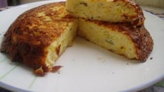 Flan de semoule et poireaux