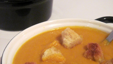 Soupe de potiron au lait de coco