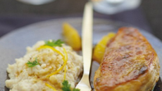 Suprêmes de pintade laqués à l'orange