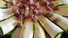 Feuilletés courgettes et lardons
