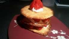 Feulleté de fraises gariguette