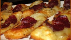 Tartes fines au magret séché