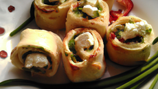 Rouleaux de parme au Cottage Cheese