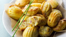 Mini Madeleines ananas et lardons