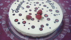 Gâteau fraise, rhubarbe et spéculoos