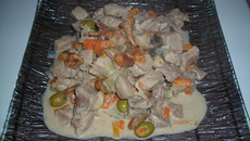 Sauté de porc aux girolles et cèpes