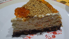 Cheesecake au philadelphia, saumon et sésame