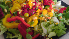 Salade colorée maison